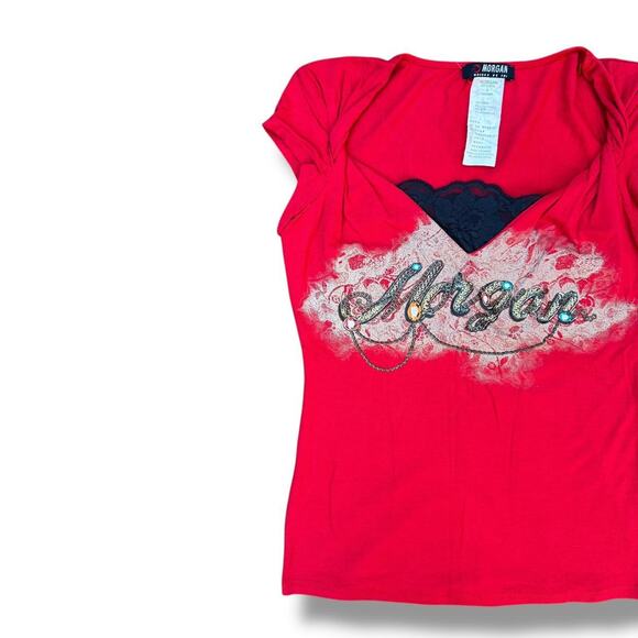 Morgan De Toi Rhinestone Top - Picture 3 of 5